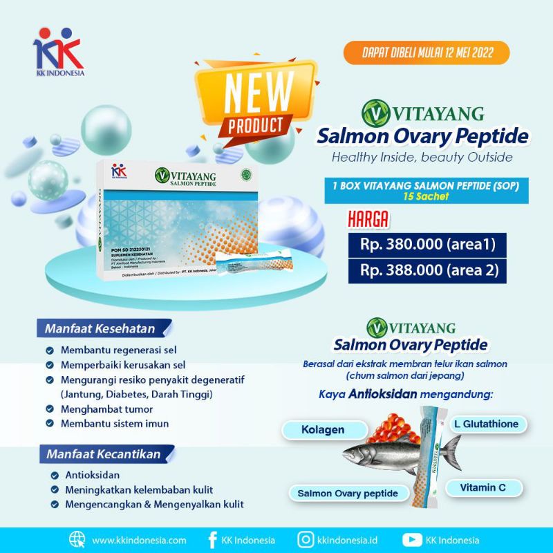Salmon Ovary Peptide Vitayang SOP Jepang