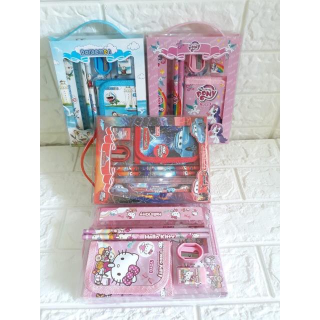 Set Alat tulis Anak / Study Set Dompet YoYo 8006