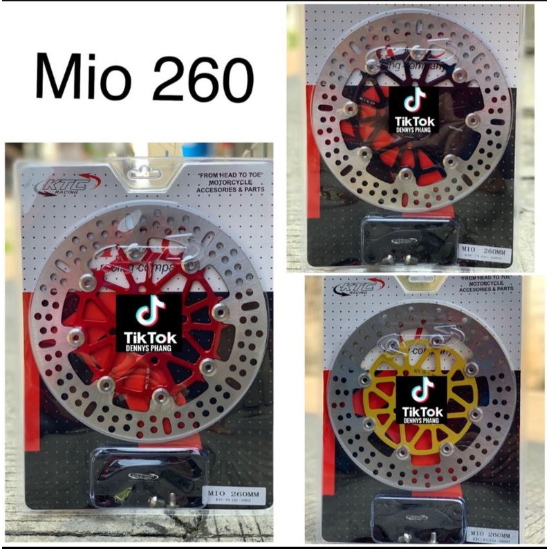 DISC BRAKE KTC PIRINGAN CAKRAM DEPAN KTC MIO SOUL MIO SPORTY FINO KARBU UKURAN 260MM ORIGINAL KTC 10