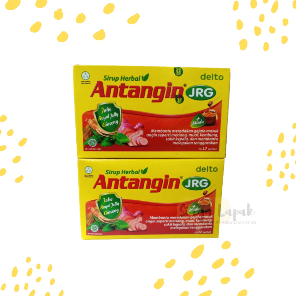 Sirup Antangin Herbal JRG + Madu isi 12 sachet / box