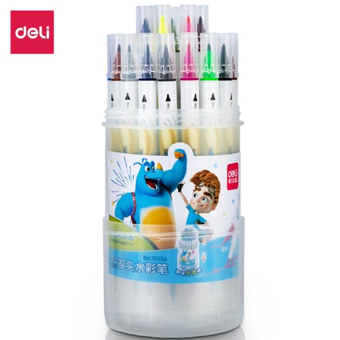 

Deli Felt Pen / Spidol Dengan 2 Ujung Kuas Dan Pensil 70734
