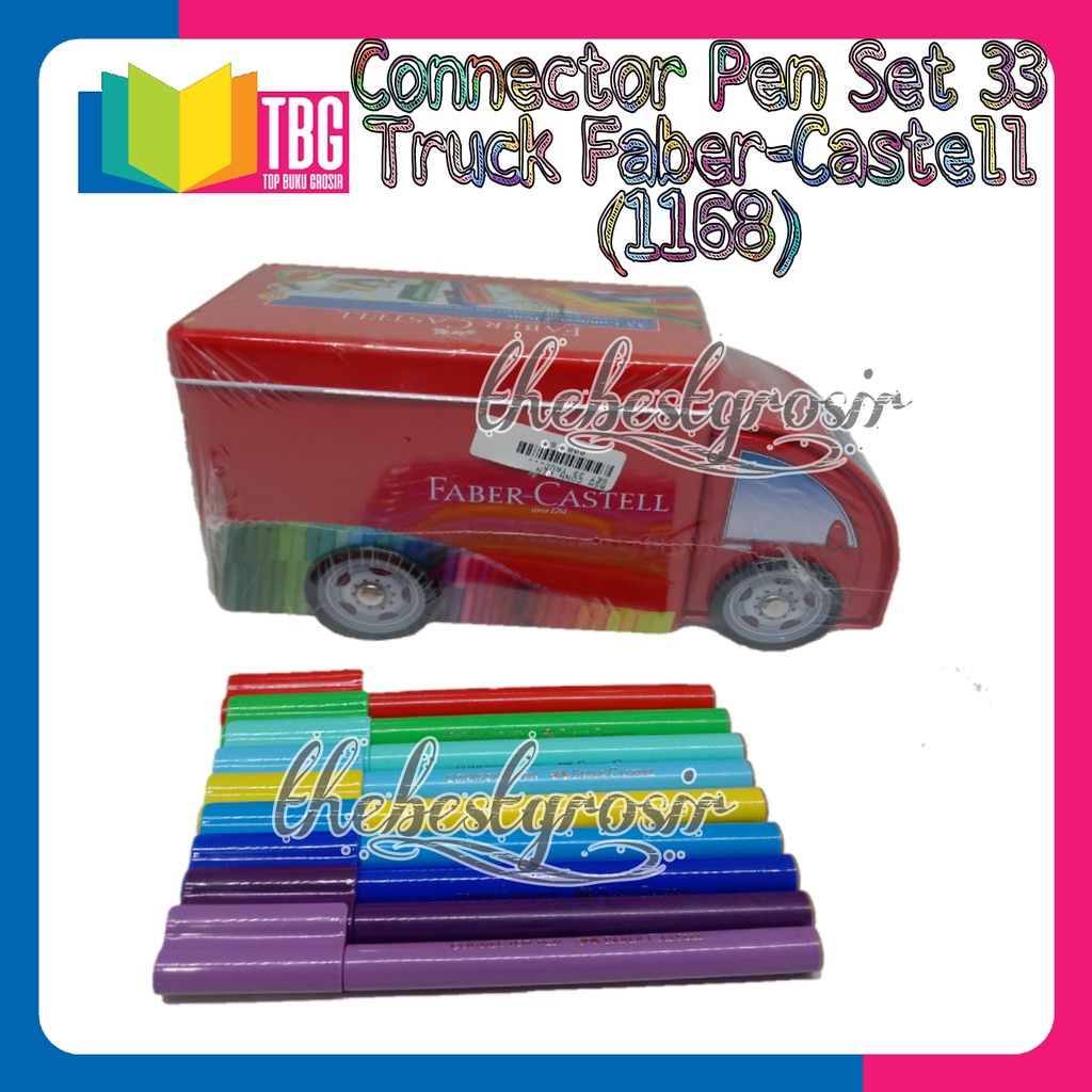 

1 SET (33 WARNA) CONNECTOR PEN SET 33 TRUCK FABER CASTELL / SPIDOL WARNA (R-1168)