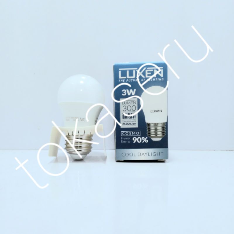 Luxen led bulb 3 watt lampu led Luxen