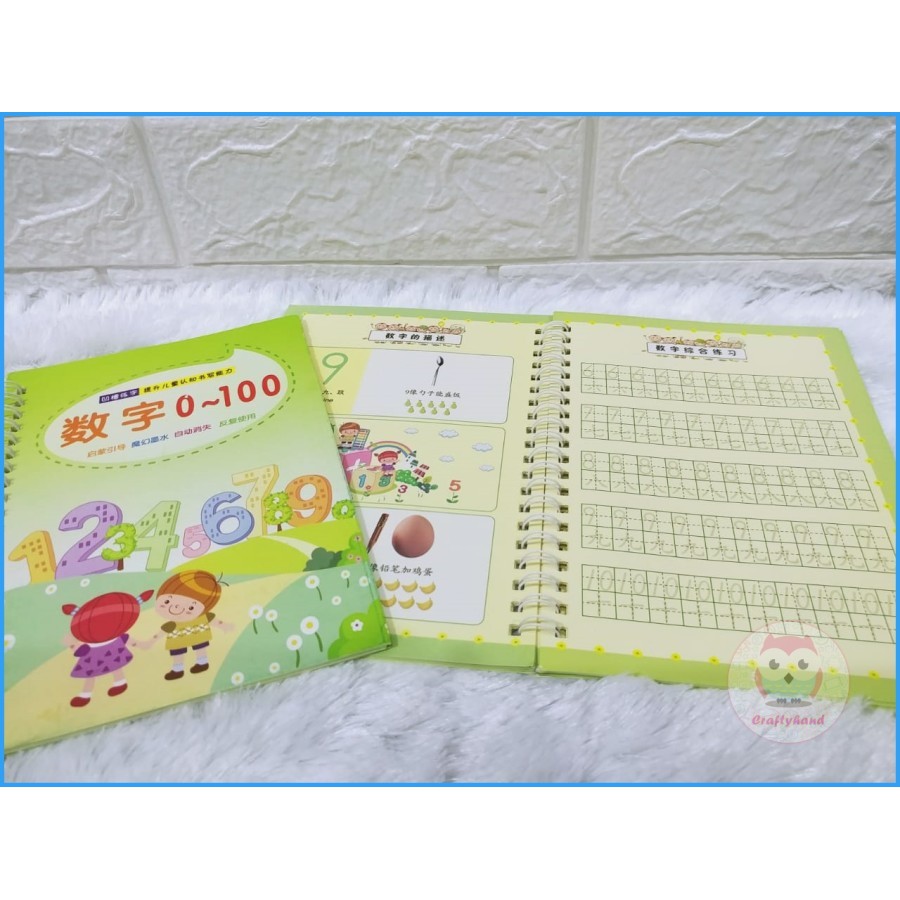 3D Magic Book M9 - 4 pcs buku &amp; 4 Bulpen + 20 Refill