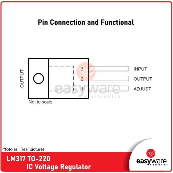 LM317 TO-220 Voltage Regulator Adjustable