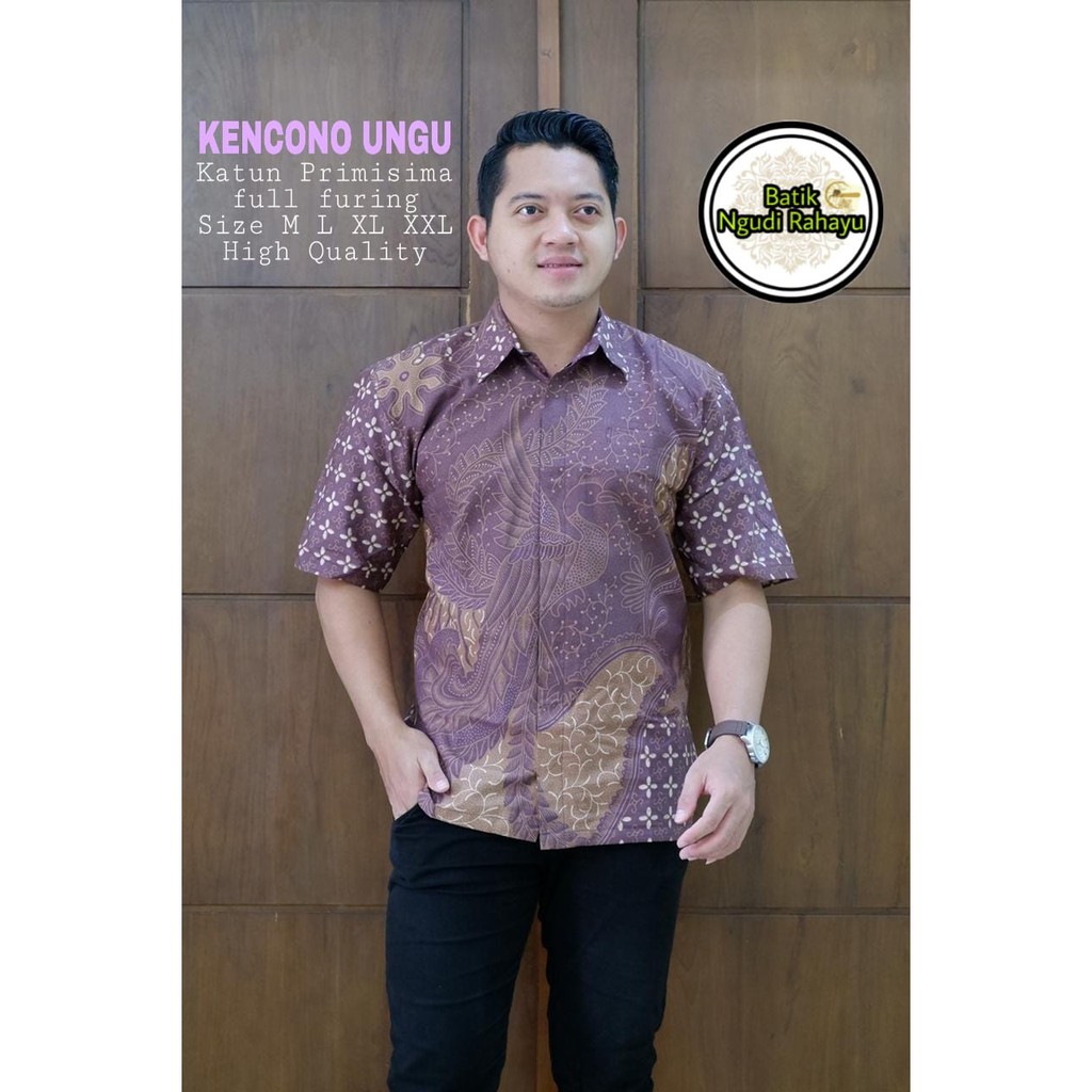 BATIK PRIA TERBARU S M L XL XXL BAJU kemeja batik pria lengan PENDEK PREMIUM BSO OFFICIAL