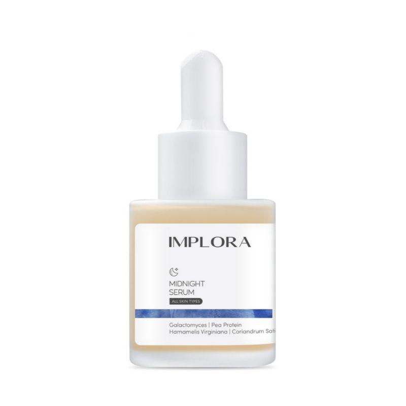 IMPLORA SKINCARE SERUM WAJAH FACE SERUM PEELING AHA BHA CAVIAR ACNE BRIGHT NIACINAMIDE OFFICIAL 20ml-Midnight