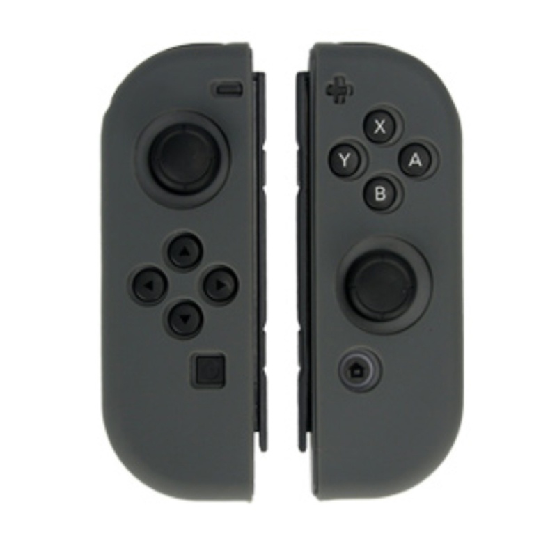 Vivi 2pcs Case Cover Pelindung Controller Nintendo Switch Oled Kiri / Kanan Bahan Silikon Anti Slip