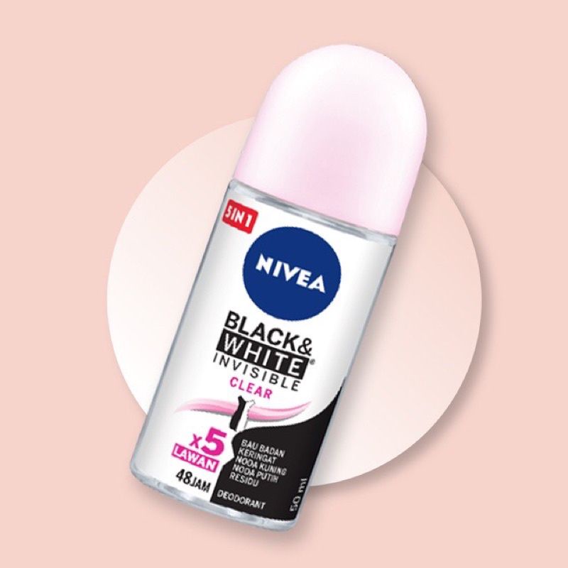 Nivea Deodorant Black &amp; White Invisible Clear - 50ml