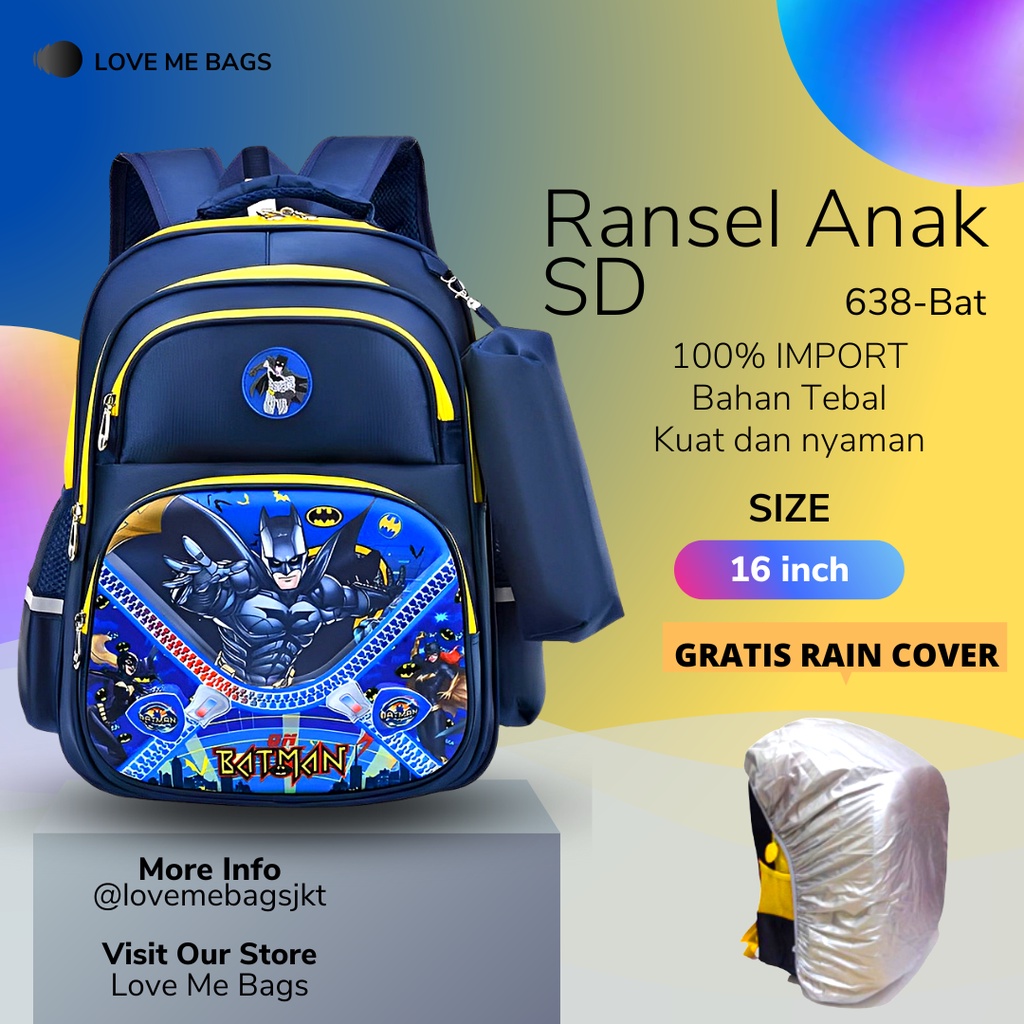 LMB Tas Sekolah Anak Laki Laki Sd Gratis kotak pensil Tas anak laki laki Tas sekolah Fashion anak Tas import Tas sekolah Tas anak Tas ransel anak laki laki Tas anak anak Tas anak karakter Tas sekolah anak laki laki sd import PROMO Tas