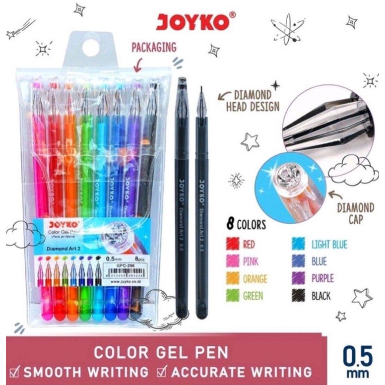 

Joyko Pen Diamond Art GPC-310s - Pulpen Gel Warna
