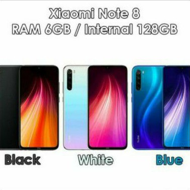 HP XIAOMI REDMI NOTE 8 6/128 GB - XIOMI MI NOT 8 RAM 6GB ROM 128GB