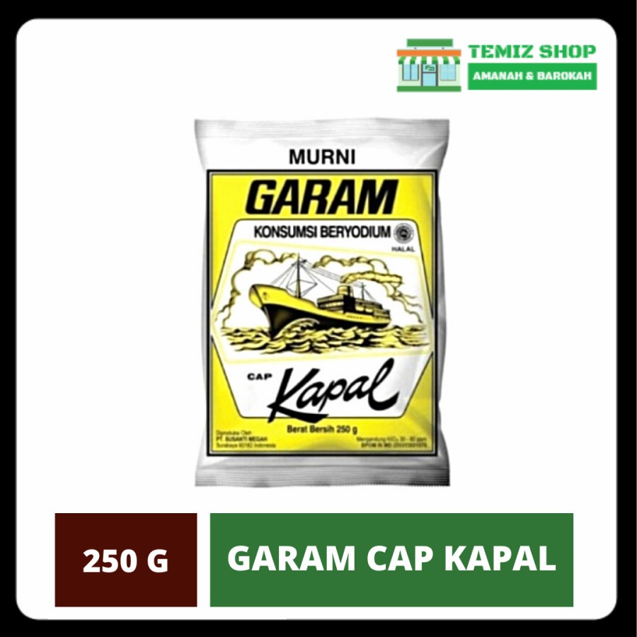 

Garam Cap Kapal 250 Gram