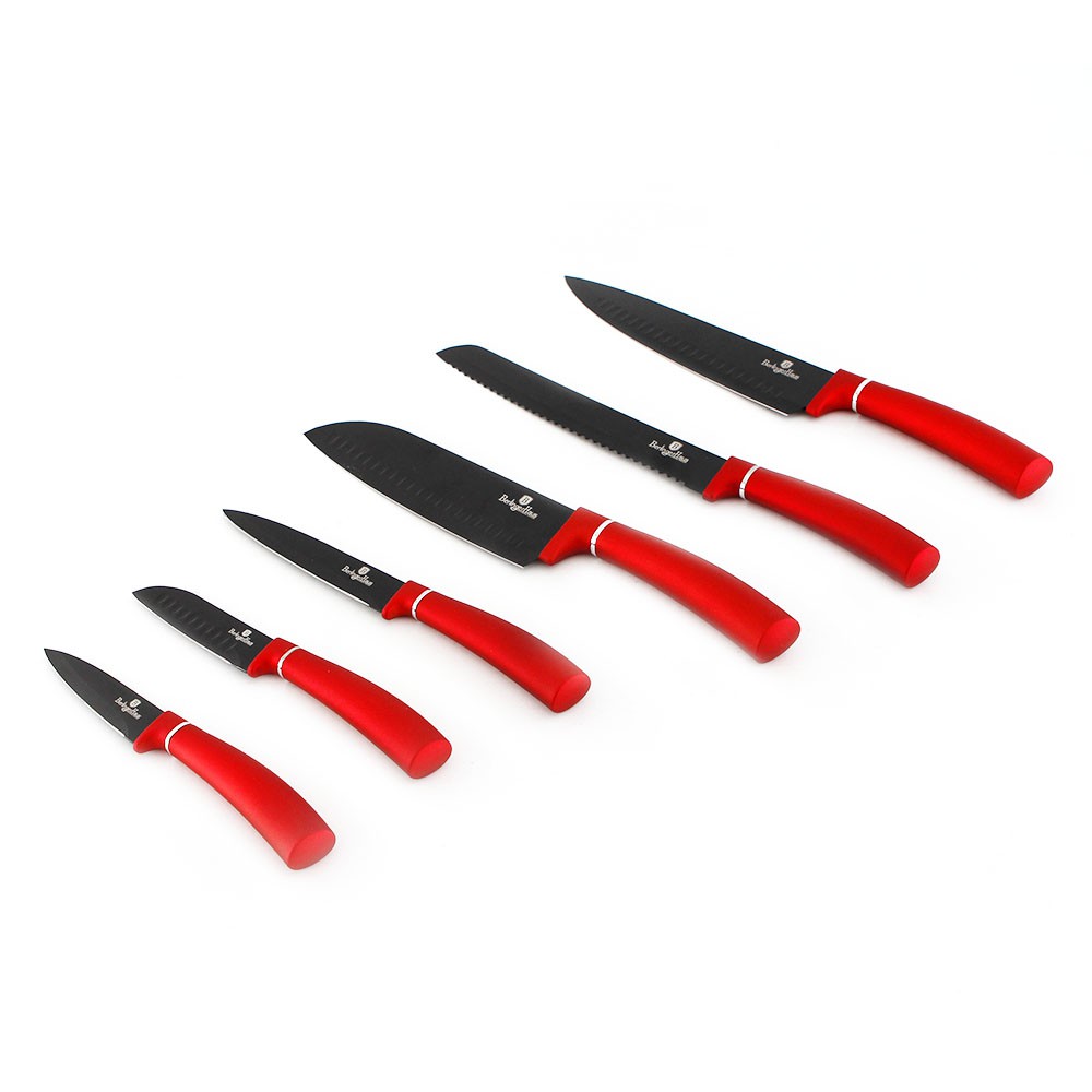 Berlinger Haus 6 pcs Knife Set Burgundy