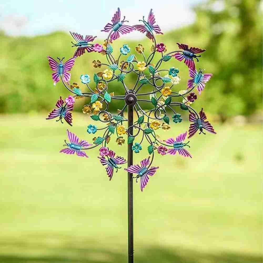 Solighter Butterfly Wind Spinner Untuk Dekorasi Halaman