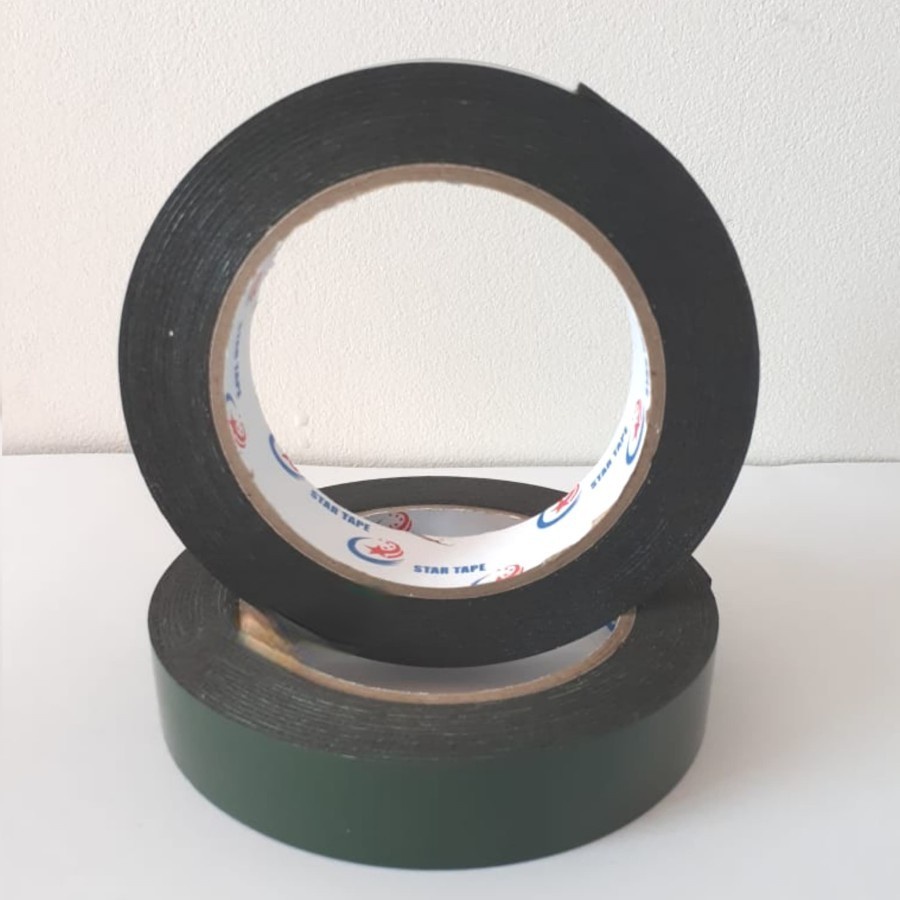 

Double Tape Busa STAR 22mm*5meter/PE Foam Hijau 1inc /Double Foam Tape