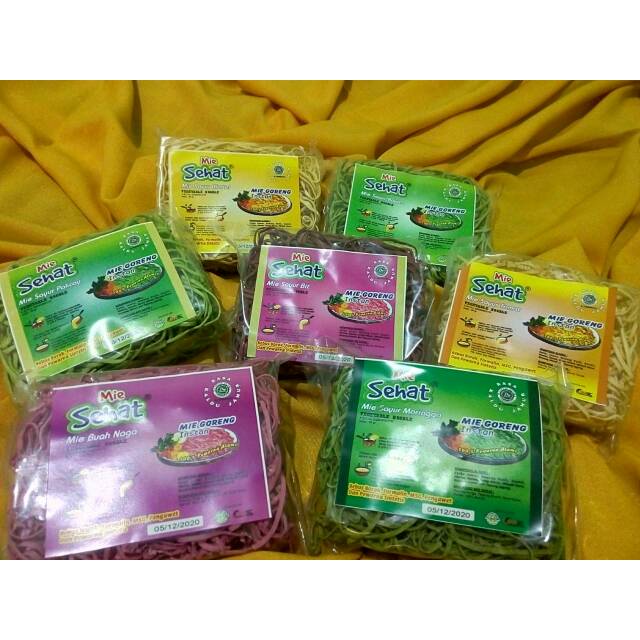 

Mie Sehat 100% Pewarna Alami (Mie Kuah dan Goreng)