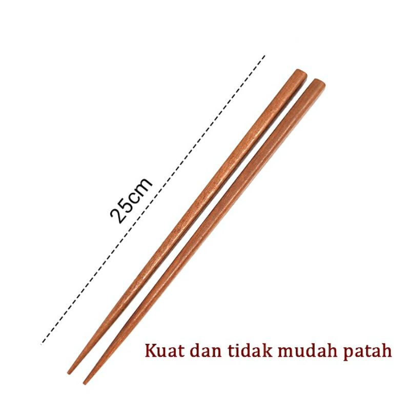 Chopsticks Kayu - MK4104 - Sumpit Kayu 10 pasang