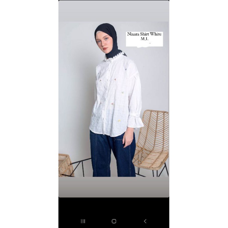 

NIXARA SHIRT WHITE ALEZA LABEL