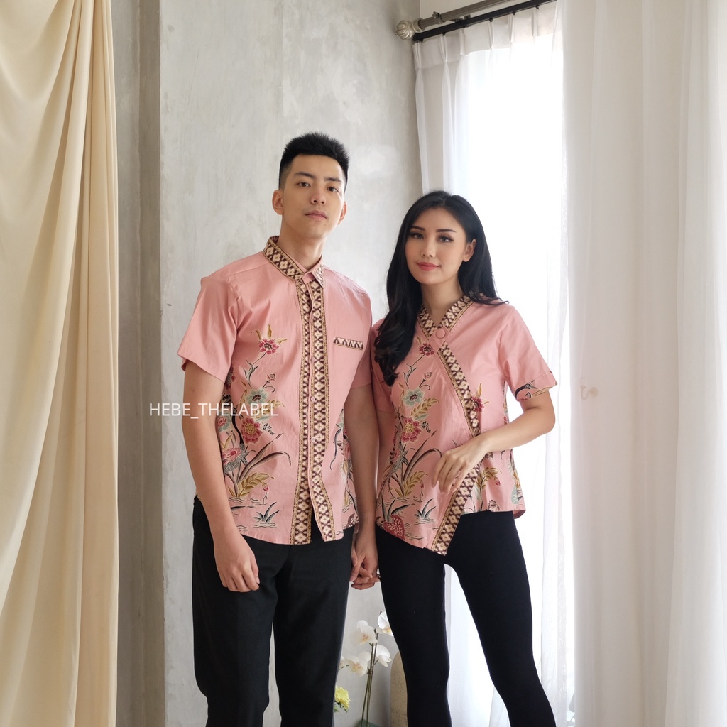 Eleena Batik (Evailable Couple Pria Wanita) - Men Short-Indri-Mila-Aruna-Amia-Jenna