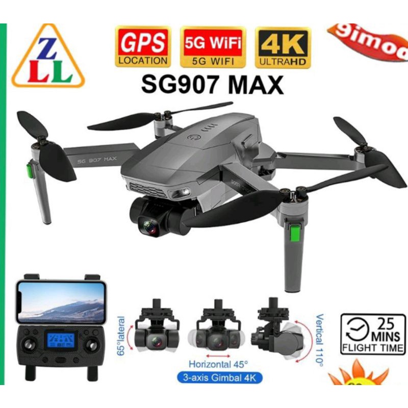 [COD] Sg907 PRO/max, Drone RC Quadcopter, 5g Wifi, 3-axis/2axis Gimbal, 4k Kamera 4K  BISA DILIPAT