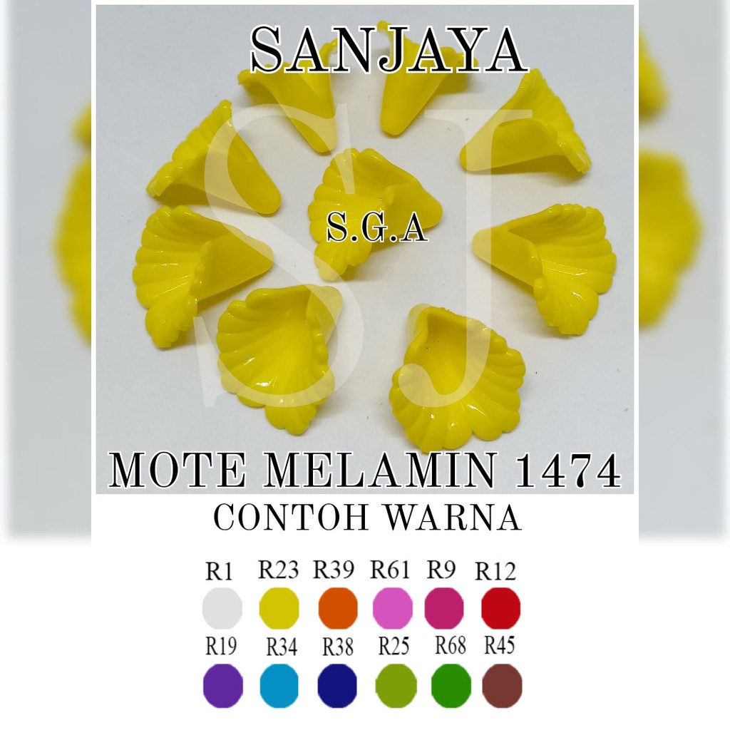 MOTE MELAMIN / MANIK CORONG / MANIK MELAMIN KELOPAK BUNGA / MOTE MELAMIN KUNCUP 1474