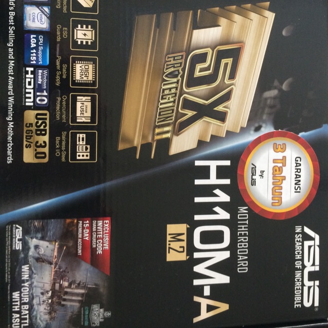 Asus motherboard h110m/a m.2