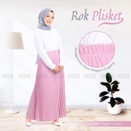 Rok Plisket Ukuran Ekonomis Rok Plisket Dewasa Jumbo Rok Plisket Premium Rok Plisket Panjang Wanita 
