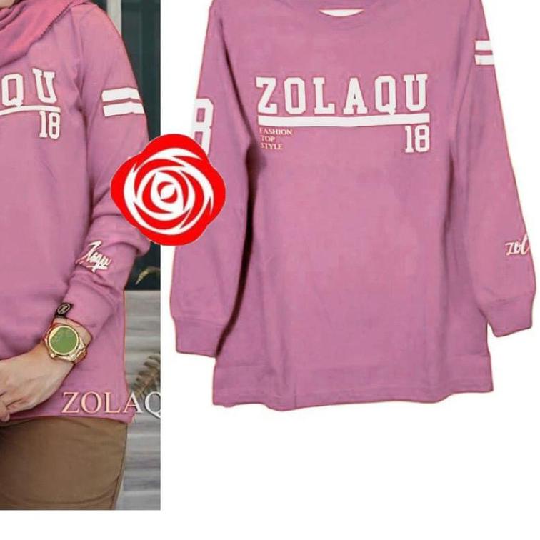 ☊ Kaos Lengan Panjang Zolaqu Jumbo Original ✥