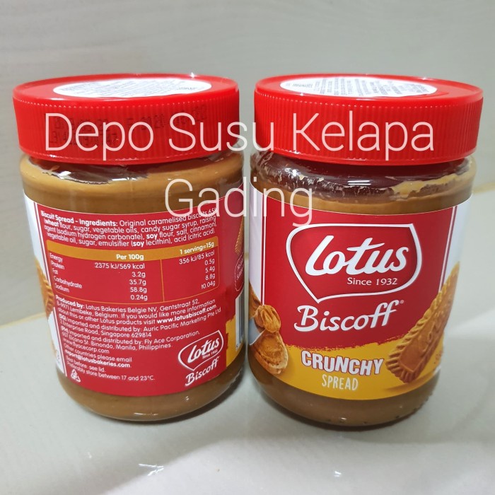 

SELAI- LOTUS BISCOFF CRUNCHY 380 GR | BISCOF SELAI CARAMEL BISKUIT IMPORT -SELAI.