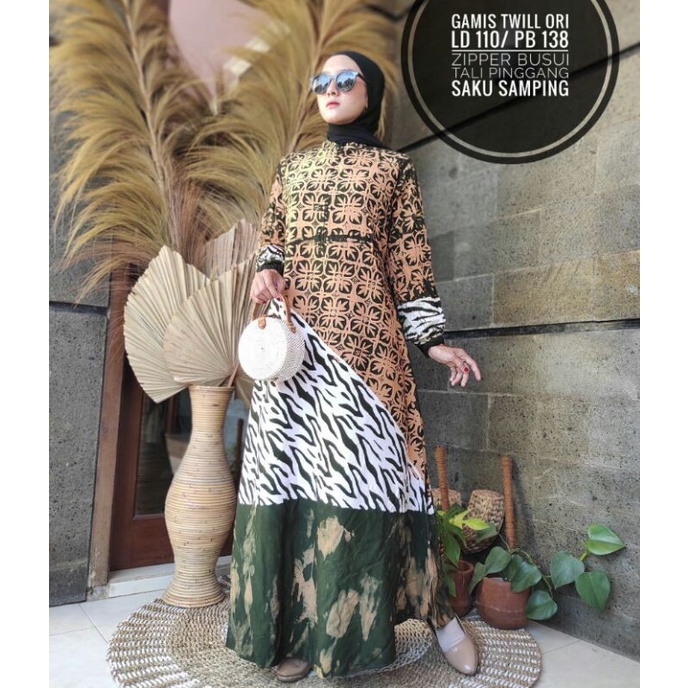 GAMIS TWILL ORIGINAL //HOMEYDRESS LD.110 //GAMIS TWILL TERBARU ORIGINAL//DASTER PREMIUM