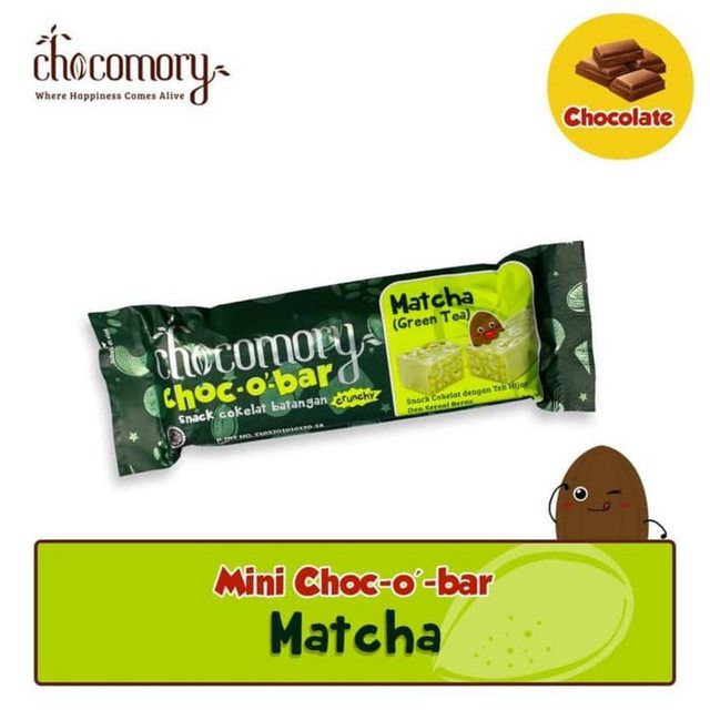 

Chocomory Mini Choco Bar Matcha 35 Gr x 1 Pc