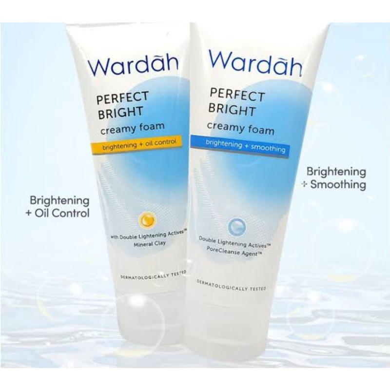 Wardah Perfect Bright Smooth Glow &amp; Bright+Oil Control Facial Fom
