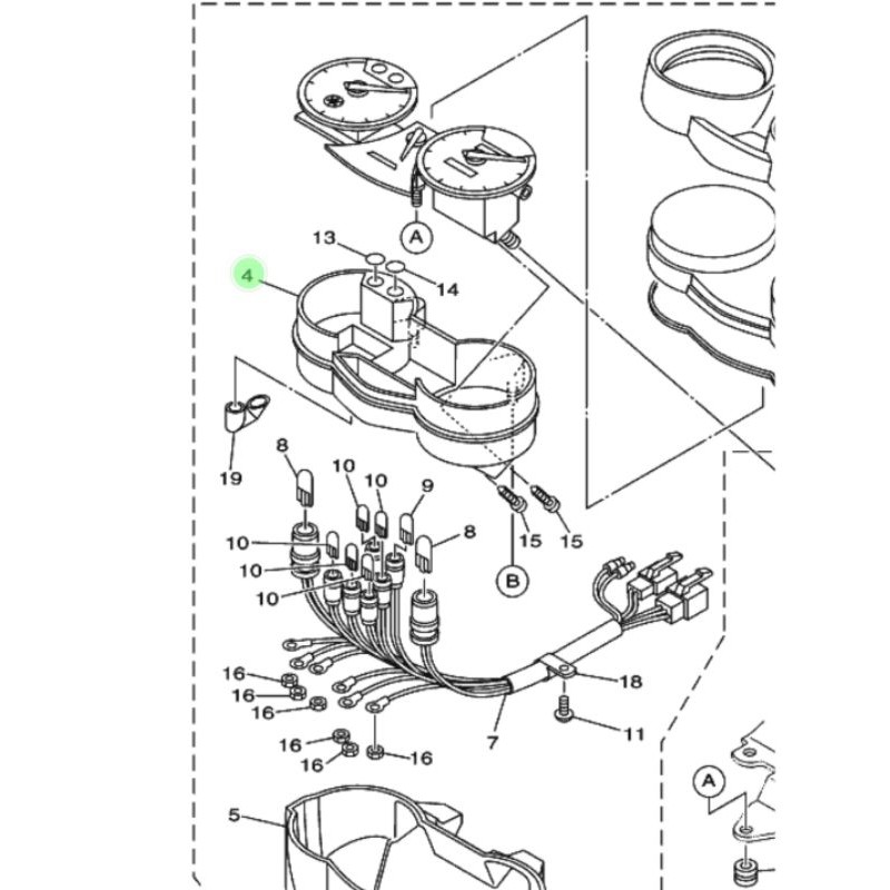 DUDUKAN SPEEDOMETER SPIDO VIXION OLD ASLI ORI YAMAHA 3C1 H353A 00