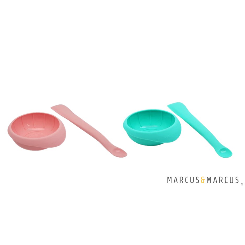 Castle - Marcus &amp; Marcus Masher with Soft Spoon &amp; Bowl Set - Mangkok + Sendok + Spatula set MNM