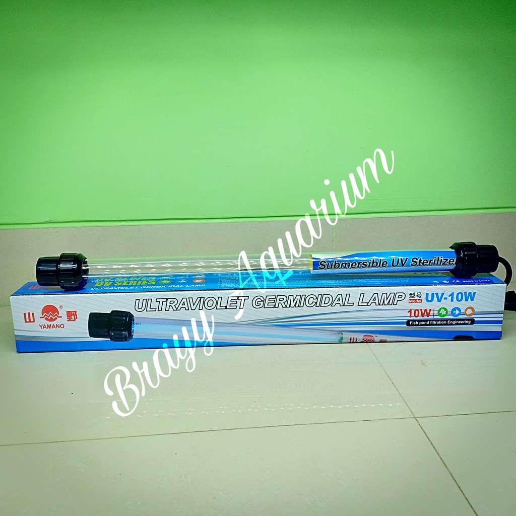 Lampu Uv Yamano 10 Watt Kolam Ikan Hias Koi Shopee Indonesia