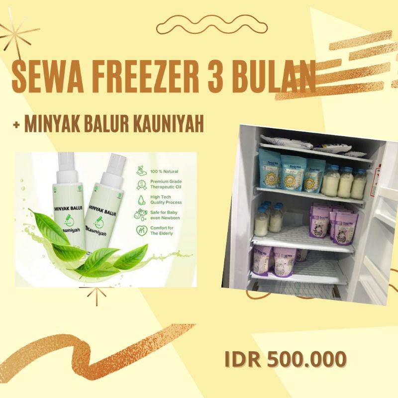 Sewa Freezer ASI 3 bulan + Kauniyah Oil