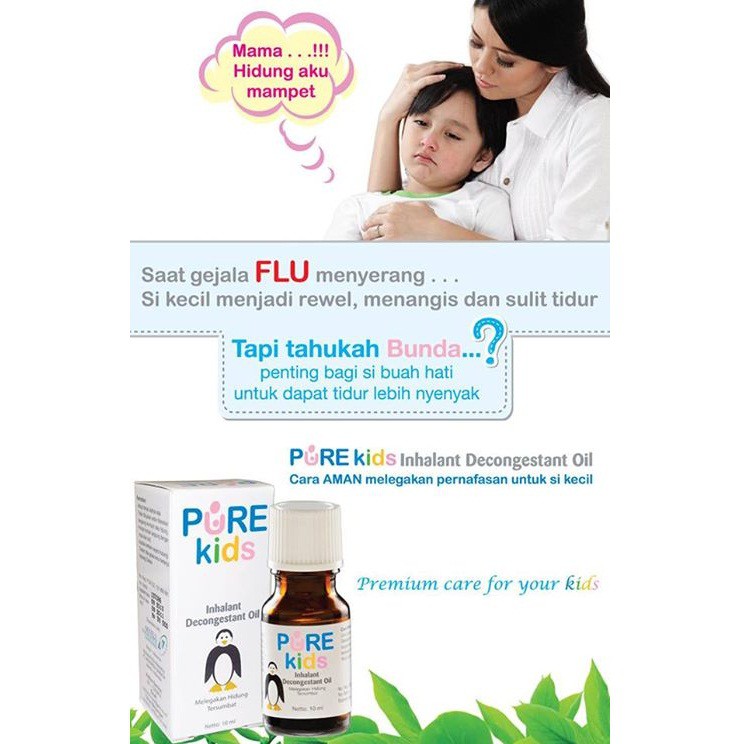 PURE KIDS INHALANT DECONGESTANT OIL PAKET TUNGKU AROMATERAPI ANAK