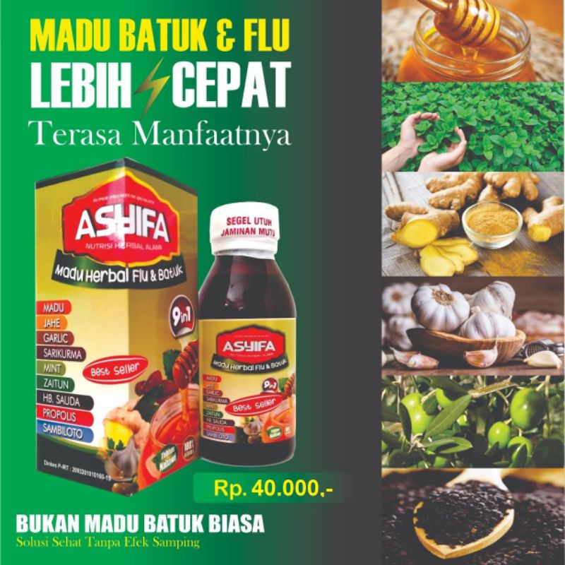 

Madu Flu dan Batuk Asyifa 9 in 1 Obat Batuk Termurah Berkhasiat original