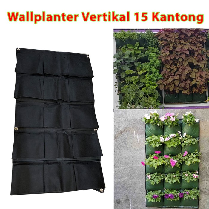 Wallplanter untuk lahan sempit vertical garden mdl vertikal isi 15 k