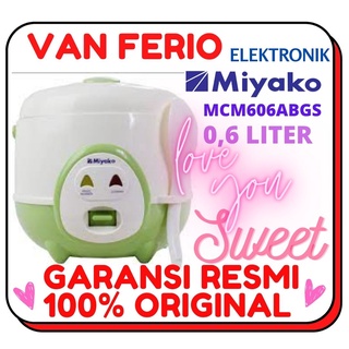 Mini Rice Cooker Miyako Magic Com 0,6 Liter HIJAU MCM606ABGS / MCM606 GARANSI RESMI