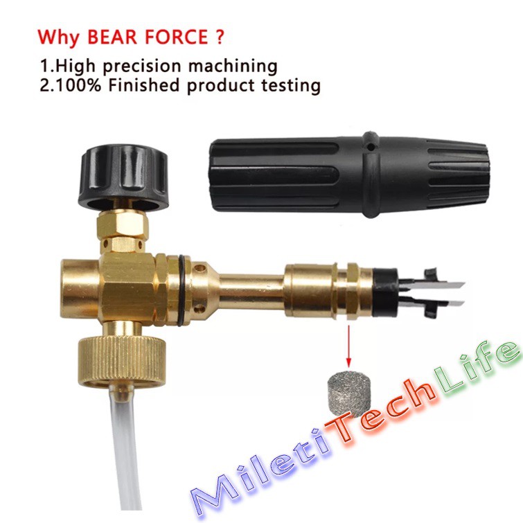 BearForce Snow Foam Nozzle Busa Salju Cannon Pro for Krisbow Hitachi Interskol Sturm Jet Cleaner