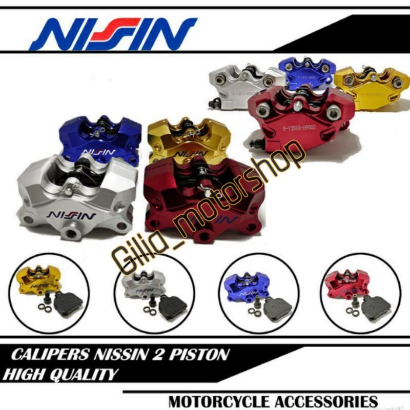 Kaliper Dua piston Nisin Kaliper 2 piston Nisin Motorcycle Accessories Universal