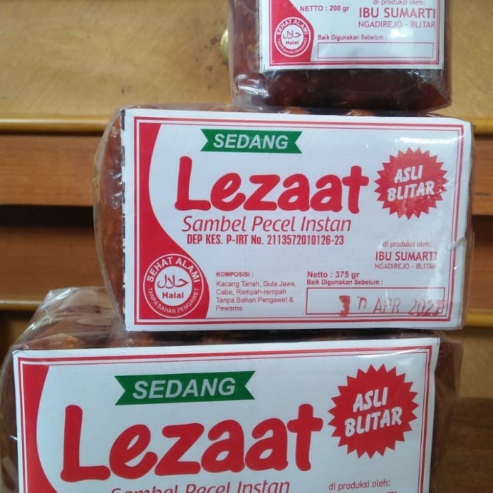 sambel pecel lezat 150 / 200 gram - lezat 204 gran