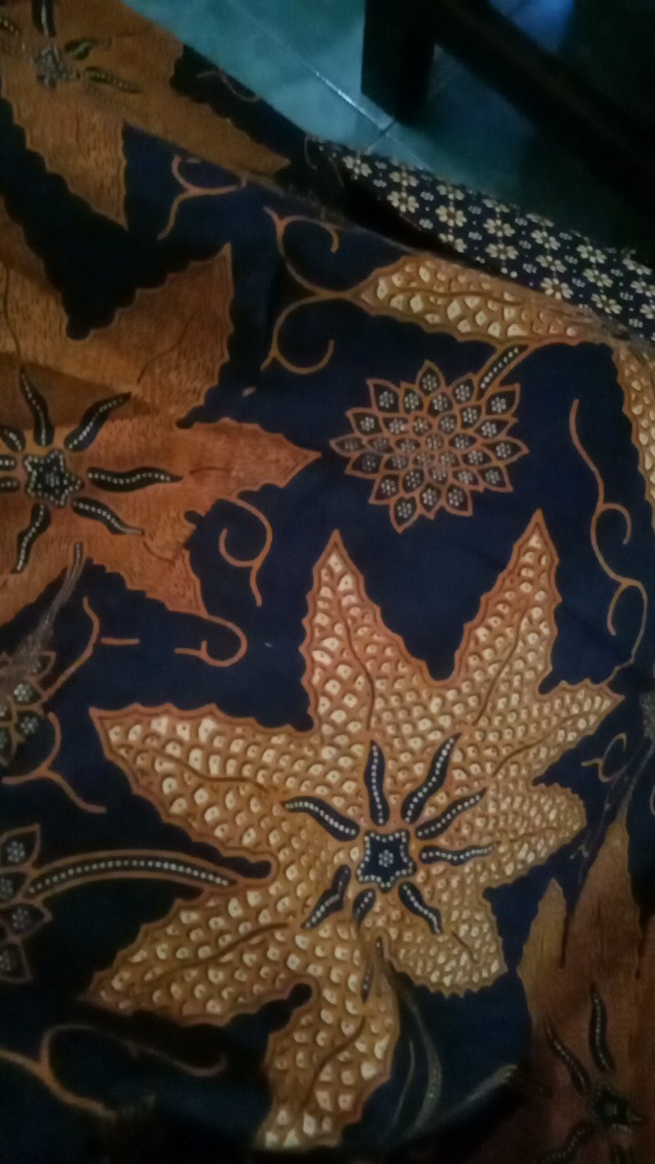 Batik Wanita Atasan Blouse Modern Model Kerah Besar Batik Kerja Wanita