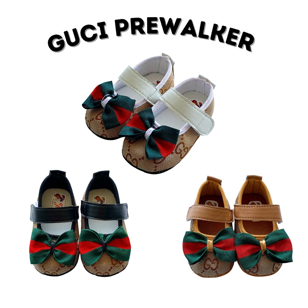 sepatu bayi anak perempuan 0 6 12 bulan guci prewalker sepatu prewalker babywalker