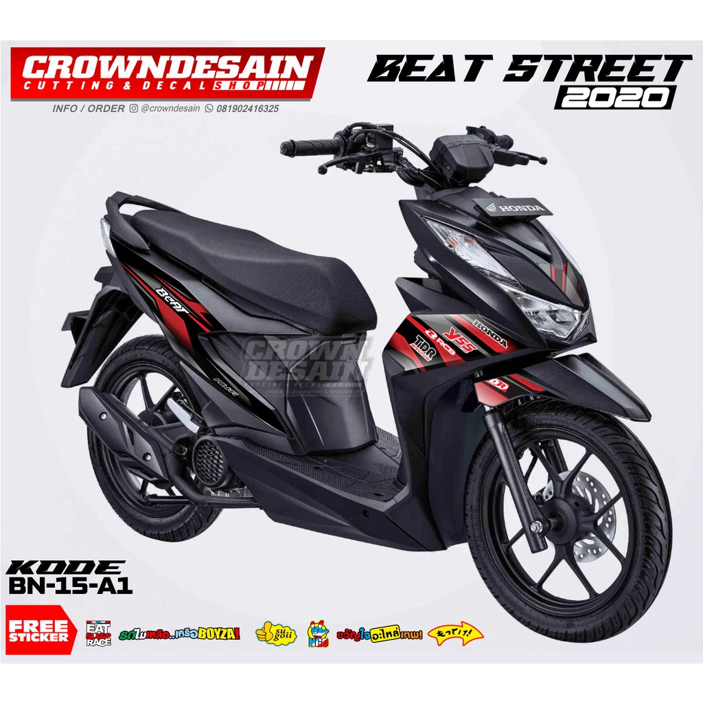 Stiker Striping Beat New Stiker Beat 2020 kode 015 - Stiker Custom Desain
