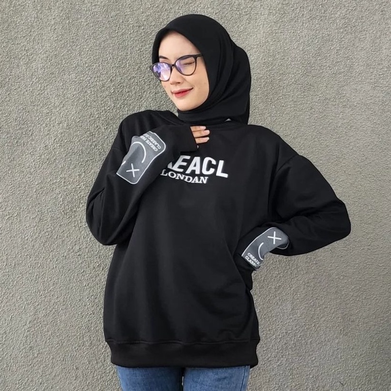Paeacl Crewneck Sweater - Jaket Crewneck Unisex Kekinian