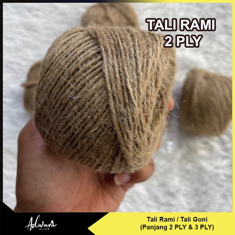 Tali Rami Goni 3 PLY / 2 PLY Panjang 1 Meter