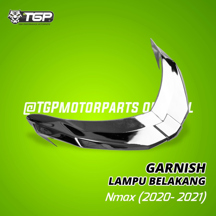 GARNISH LAMPU BELAKANG ALL NEW NMAX 2019 TGP AKSESORIS BLACK CHROME